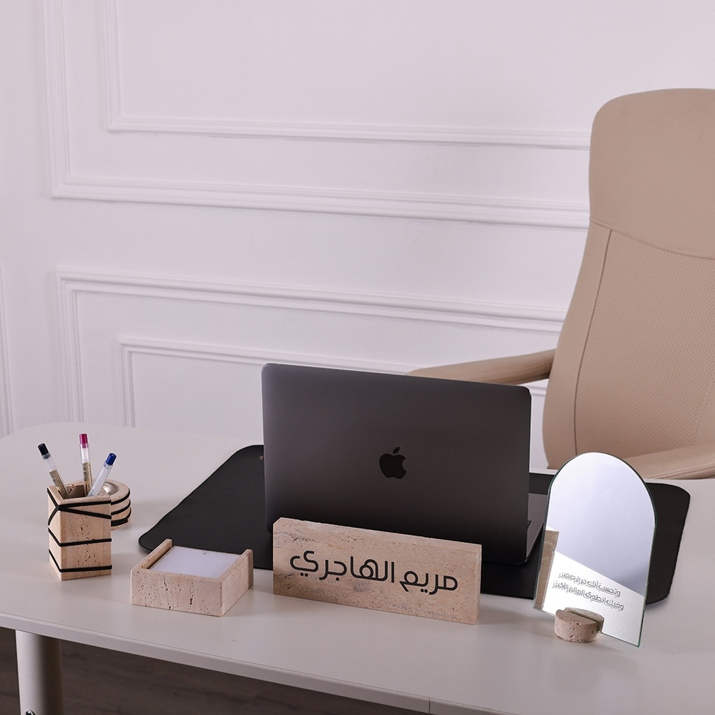 Travertine Office Set