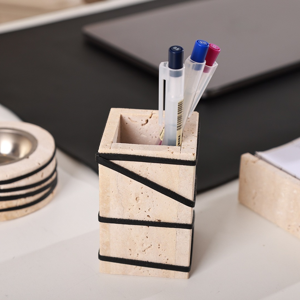 Travertine Office Set