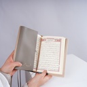 Quran with Linen Cover and Leather Bookmark