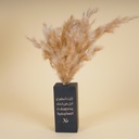 Vase with dried flowers