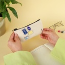 Pencil case with metal pins