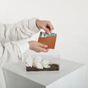 Acrylic Gift Box with Money Pouch & Flower