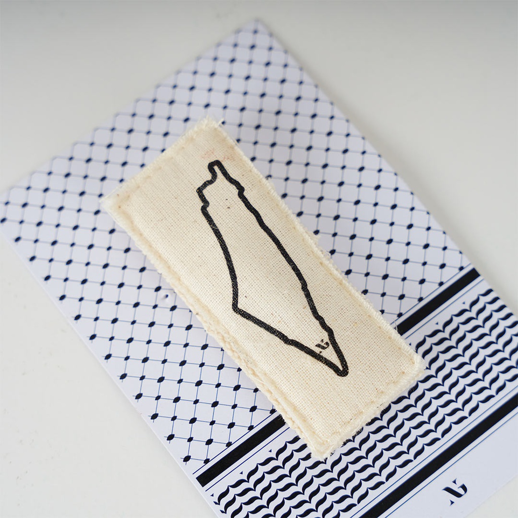 Palestine Map Broche