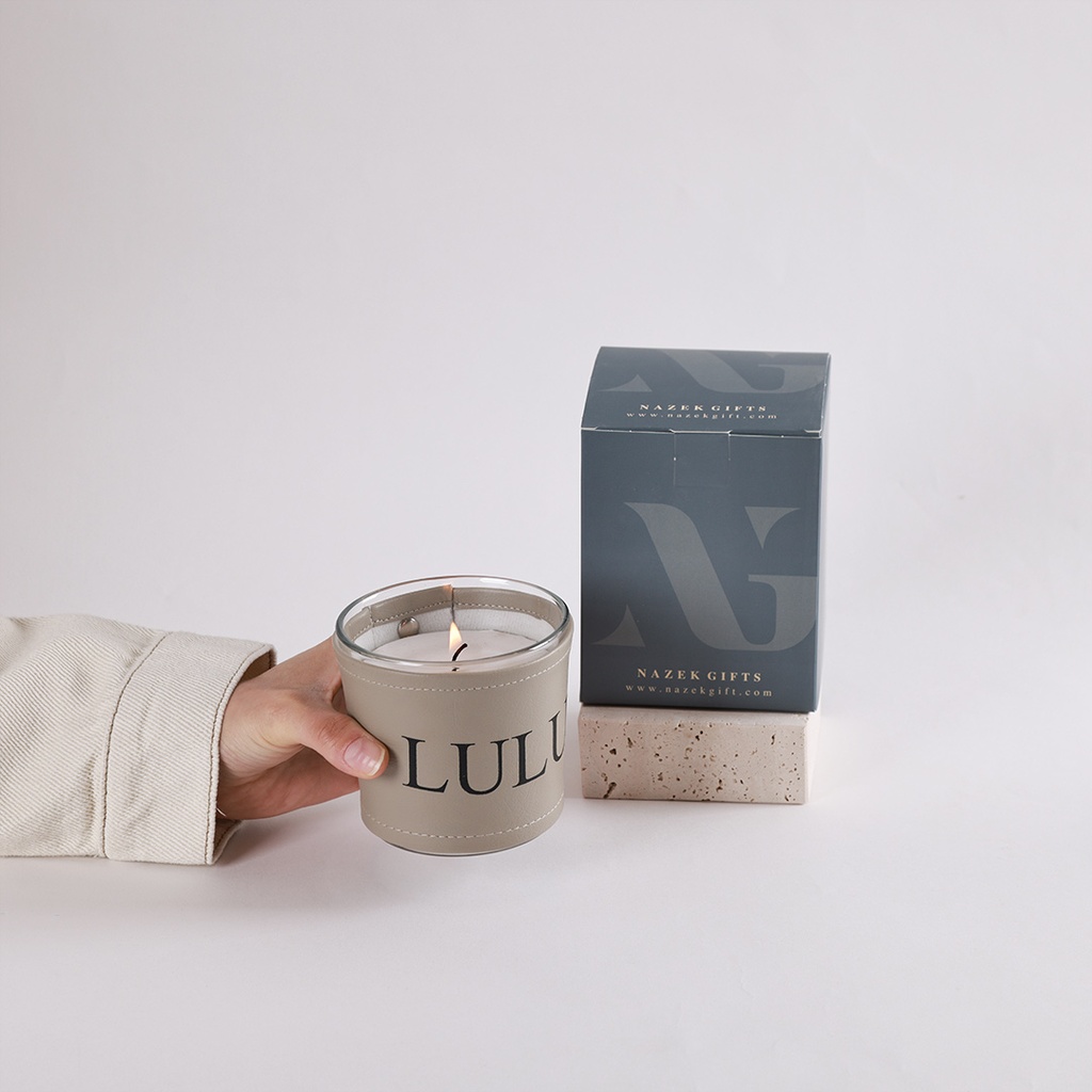 Candles W/Leather Sleeves – Customized
