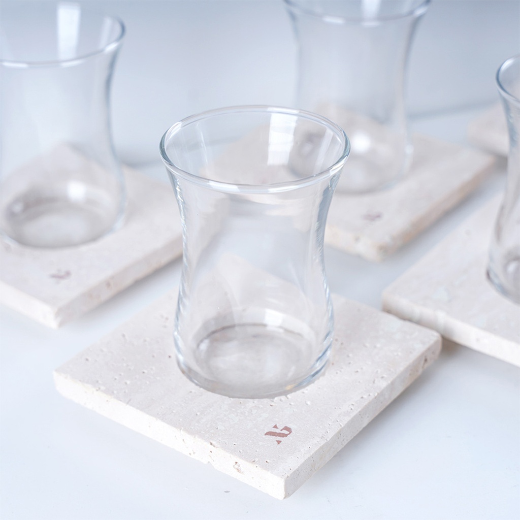 Travertine Tea Set & Gahwa Cups