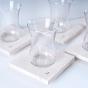 Travertine Tea Set & Gahwa Cups