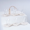 Travertine Tea Set & Gahwa Cups