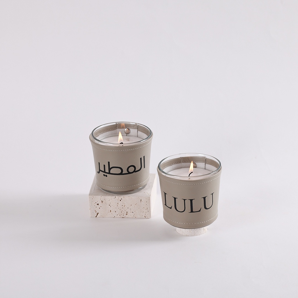 Candles W/Leather Sleeves – Customized