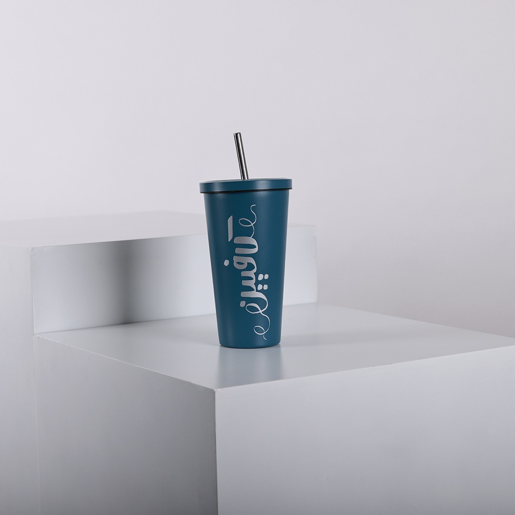 Coffee Tumbler With Straw