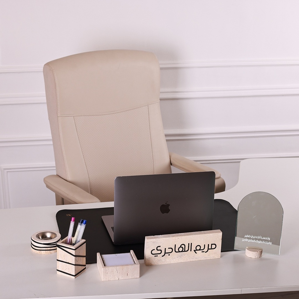 Travertine Office Set