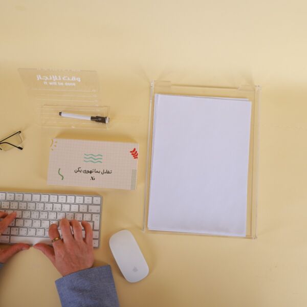 Acrylic Desk Organizer Set